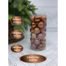 Набор новогодних шаров Ø 6 см розоый щербет 30 шт. в прозрачной упаковке 86011